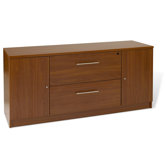 63" Credenza with 2 Lateral Files and 2 Doors