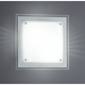 Kanpur Flush Mount with White Glass