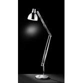 Deventer 1 Light Floor Lamp in Chrome