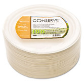 Conserve Sugar Cane Plate, 100/Pack