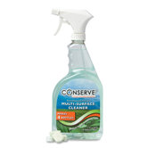 Mutli Surface Clnr,w/32 oz. Refillable Bottle/4 Tablets, Sage