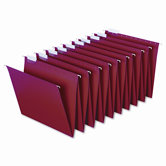 Hanging Accordion Folders, Letter Size, Red, 2 Sets of 10 Each Per Box