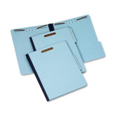 File Folders, 1/3 Cut Tab, 2 Fasteners, Letter, 25/BX, Blue
