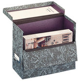 Storage Case, Letter, 12-1/8"x4-3/4"x10-1/8", Green Marble