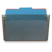Wall File, 13"x4-1/8"x7", Letter, Smoke