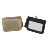 Slim Leather Card Case with Decorative Leather Tassel