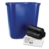 Low-Density Can Liners, 24x23, 35 mil, Black, 150/Carton