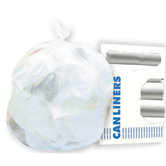 56-Gallon High-Density Can Liner in Clear