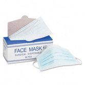 Face Mask, Elastic Ear Loop, 50 Face Masks/Box