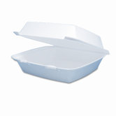 Carryout Food Containers,Foam Hinged 1-Compartment,8-3/8 x 7-7/8 x 3-1/4,200/CT