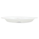 Concorde Foam Plate, Compartmented, 9" Diameter, White, 125/PK, 500/CT