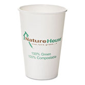 Naturehouse Compostable Paper/Pla Cup, 12 Oz, 50/Pack