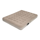 Queen Low Profile Suede Top Air Bed with Built in Pump