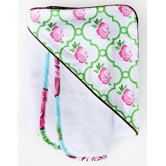 Boutique Rose Lattice Hooded Towel Set