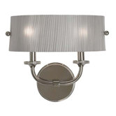 River North Two Light Wall Sconce in Polished Silver