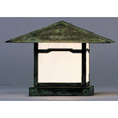 Monterey Outdoor Column Mount Lantern with Overlay