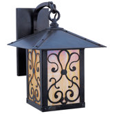 Timber Ridge Outdoor Wall Lantern with Ashbury Filigree