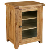 Bordeaux Hi-Fi Cabinet in Medium Oak Stain and Satin Lacquer