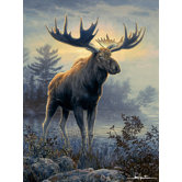 Hautman Bros Moose Super Plush Throw