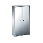 Linea 18.3" x 31.5" Pika Bathroom Storage Cabinet in Stainless Steel