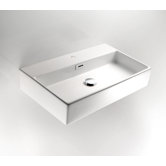 Linea 19.7" x 16.5" Quarelo Vessel Sink in White
