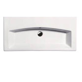 GSI 35.4" x 16.5" Losagna Flat 90 Bathroom Sink in White