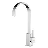 Level 14.7" One Handle Single Hole Kitchen Faucet with Swivel Spout