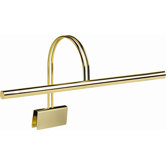 Slim-line Grand Four Light Piano Lamp in Polished Brass