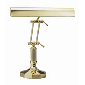 Decagon Base Desk Lamp in Polished Brass