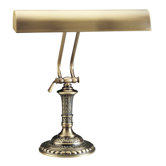 Round Base Desk Lamp in Antique Brass