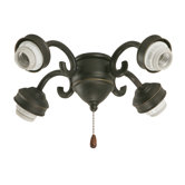 Four Light Ceiling Fan Light Fitter