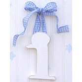 9" Hand Painted Hanging Letter - I