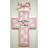 Wooden Cross in Pink