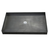 Single Curb Rectangular Shower Base