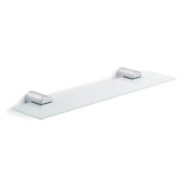 Duo Polished Wall-Mounted Glass Shelf