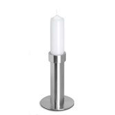Velo Large Stainless Steel Candlestick
