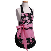 Girls' Original Apron in Midnight Bloom