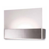 Flat Two Wall Light in Satin Nickel