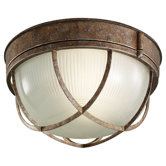 One Light Cage Disk Wet Location Ceiling Fan Light Kit
