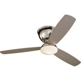 52" Freestyle 3 Blade Semi-Flush Mount Ceiling Fan with Remote