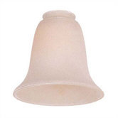 Antique White Scavo Flared Bell Shaped Accessory Glass Shade