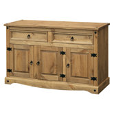Corona Medium Sideboard in Solid Pine