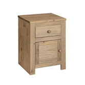Hacienda 1 Drawer Bedside Table