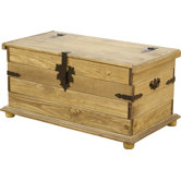 Corona Storage Chest in Distressed Waxed Pine