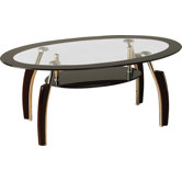 Lexington Coffee Table in Black Glass
