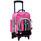 Awestruck Double Compartment Rolling Backpack