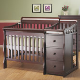 Newport 2-in-1 Convertible Mini Crib and Changer Combo