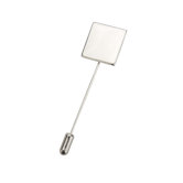 2cm x 6cm Anstecknadel quadratisch in versilberter Ausf&uuml;hrung