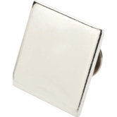 2cm x 2cm Ansteckpin quadratisch in Silber