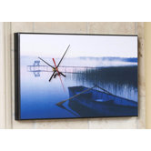 Fishing Row Boat Wall Clock